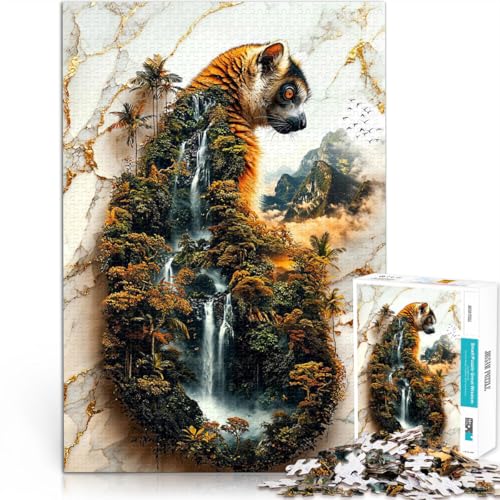 Puzzle 1000 Teile für Erwachsene Lemurs verstecktes Eden Aus Karton,für 14+ Lernspielzeug-Herausforderung Geschenk - Herausforderndes Spiel。Größe:26x38cm/10.2x14.9Zoll Puzzle 1000 Teile für Erwachsene Lemurs verstecktes Eden Aus Karton,für 14+ Lernspielzeug-Herausforderung Geschenk - Herausforderndes Spiel。Größe:26x38cm/10.2x14.9Zoll von LKSDCBOT