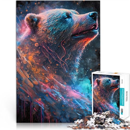 Puzzle 1000 Teile für Erwachsene Nebelbär Aus Holz,für 14+ lustige Spiele für Familien Geburtstagsgeschenk。Größe:50x75cm/19.6x29.5Zoll Puzzle 1000 Teile für Erwachsene Nebelbär Aus Holz,für 14+ lustige Spiele für Familien Geburtstagsgeschenk。Größe:50x75cm/19.6x29.5Zoll von LKSDCBOT