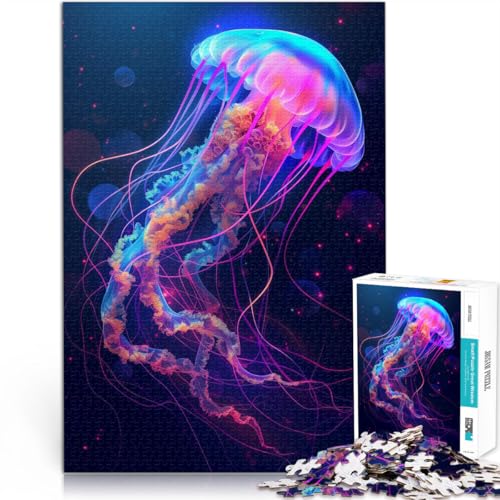 Puzzle 1000 Teile für Erwachsene Neonquallen Aus Holz,Geeignet für Kinder ab 14 Jahren Lernspiele für Erwachsene und Jugendliche Angebot als Geschenk für die ganze Familie。Größe:50x75cm Puzzle 1000 Teile für Erwachsene Neonquallen Aus Holz,Geeignet für Kinder ab 14 Jahren Lernspiele für Erwachsene und Jugendliche Angebot als Geschenk für die ganze Familie。Größe:50x75cm von LKSDCBOT