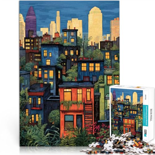 Puzzle 1000 Teile für Erwachsene New Yorker Stadtbild Aus Holz,ab 14 Jahren für Lernspiel-Herausforderungsspielzeug Lernen pädagogisches Geschenk。Größe:50x75cm/19.6x29.5Zoll Puzzle 1000 Teile für Erwachsene New Yorker Stadtbild Aus Holz,ab 14 Jahren für Lernspiel-Herausforderungsspielzeug Lernen pädagogisches Geschenk。Größe:50x75cm/19.6x29.5Zoll von LKSDCBOT