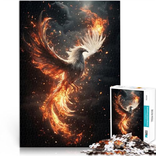 Puzzle 1000 Teile für Erwachsene Phönix in Flammen Aus Holz,ab 14 Jahren Stressabbau Wichtelgeschenke。Größe:50x75cm/19.6x29.5Zoll Puzzle 1000 Teile für Erwachsene Phönix in Flammen Aus Holz,ab 14 Jahren Stressabbau Wichtelgeschenke。Größe:50x75cm/19.6x29.5Zoll von LKSDCBOT