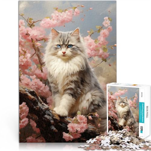 Puzzle 1000 Teile für Erwachsene Ragdoll-Katzenporträt Aus Holz,Geeignet für Kinder ab 14 Jahren Denksportaufgabe Es eignet ganze Familie。Größe:50x75cm Puzzle 1000 Teile für Erwachsene Ragdoll-Katzenporträt Aus Holz,Geeignet für Kinder ab 14 Jahren Denksportaufgabe Es eignet ganze Familie。Größe:50x75cm von LKSDCBOT