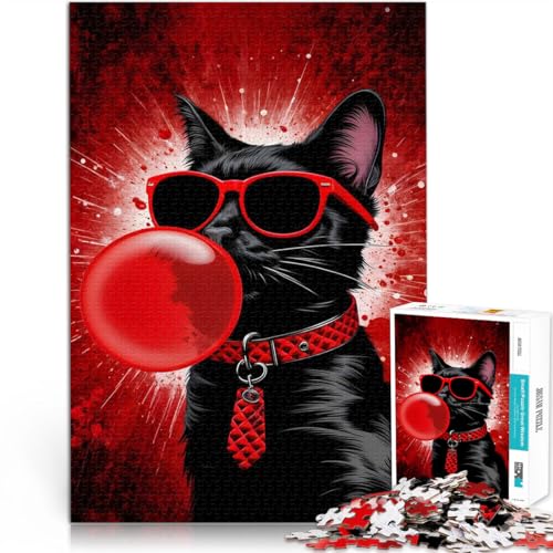 Puzzle 1000 Teile für Erwachsene Schwarze Katze mit Sonnenbrille für Kinder ab 14 Jahren Anti-Stress-Familienspiel schwierige Herausforderung Lustige Aktivitäten zu Hause, Geburtstagsgeschenke。 Puzzle 1000 Teile für Erwachsene Schwarze Katze mit Sonnenbrille für Kinder ab 14 Jahren Anti-Stress-Familienspiel schwierige Herausforderung Lustige Aktivitäten zu Hause, Geburtstagsgeschenke。 von LKSDCBOT
