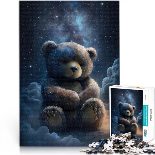 Puzzle 1000 Teile für Erwachsene Teddybär-Stil Aus Karton,ab 14 Jahren Heimdekoration Weihnachtsgeburtstagsgeschenk。Größe:38x52cm/14.9x20.4Zoll Puzzle 1000 Teile für Erwachsene Teddybär-Stil Aus Karton,ab 14 Jahren Heimdekoration Weihnachtsgeburtstagsgeschenk。Größe:38x52cm/14.9x20.4Zoll von LKSDCBOT