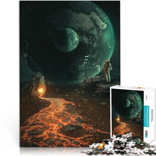 Puzzle 1000 Teile für Erwachsene Weltraum Fantasy Planet Außerirdischer Aus Karton,Geeignet für Personen ab 14 Jahren Quizspiel Erwachsene und Jugendliche。Größe:26x38cm Puzzle 1000 Teile für Erwachsene Weltraum Fantasy Planet Außerirdischer Aus Karton,Geeignet für Personen ab 14 Jahren Quizspiel Erwachsene und Jugendliche。Größe:26x38cm von LKSDCBOT