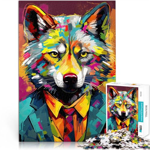Puzzle 1000 Teile für Erwachsene Wolf Popart Aus Karton,ab 14 Jahren Pädagogisches Lernspielzeug Familienspiele Schwierige Harte Geschenke für Frauen Männer。Größe:26x38cm/10.2x14.9Zoll Puzzle 1000 Teile für Erwachsene Wolf Popart Aus Karton,ab 14 Jahren Pädagogisches Lernspielzeug Familienspiele Schwierige Harte Geschenke für Frauen Männer。Größe:26x38cm/10.2x14.9Zoll von LKSDCBOT