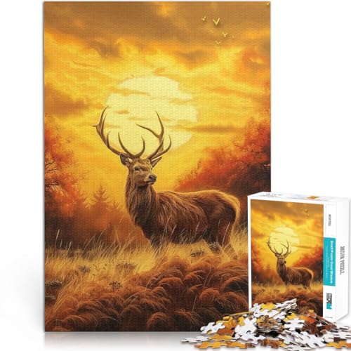 Puzzle 1000 Teile für Erwachsene und Jugendliche Hirsch Steht im Gras Aus Holz,ab 14 Jahren Schönes DesignspielSchönes Designspiel Spiele Spielzeug Geschenk。Größe:50x75cm/19.6x29.5Zoll Puzzle 1000 Teile für Erwachsene und Jugendliche Hirsch Steht im Gras Aus Holz,ab 14 Jahren Schönes DesignspielSchönes Designspiel Spiele Spielzeug Geschenk。Größe:50x75cm/19.6x29.5Zoll von LKSDCBOT
