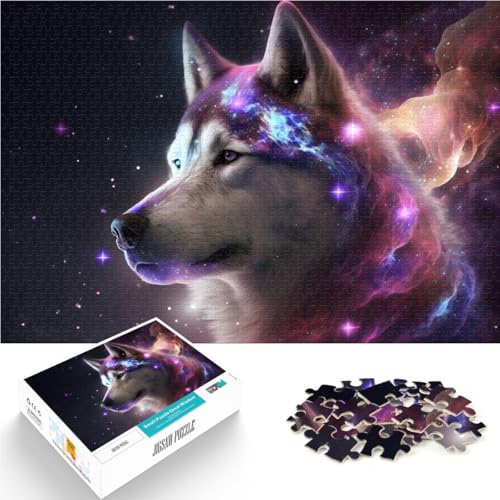 Puzzle 2000 Teile für Erwachsene Siberian Husky im Weltraum Aus Karton,Geeignet für Personen ab 14 Jahren Für Paare geeignet Geschenke für Freunde und Familie。Größe:70x100cm/27.5x39.3Zoll Puzzle 2000 Teile für Erwachsene Siberian Husky im Weltraum Aus Karton,Geeignet für Personen ab 14 Jahren Für Paare geeignet Geschenke für Freunde und Familie。Größe:70x100cm/27.5x39.3Zoll von LKSDCBOT