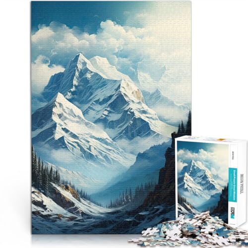 Puzzle für Erwachsene, 1000 Teile Berge im Winter Aus Holz,ab 14 Jahren Lernspiel Tolles Geschenk。Größe:50x75cm/19.6x29.5Zoll Puzzle für Erwachsene, 1000 Teile Berge im Winter Aus Holz,ab 14 Jahren Lernspiel Tolles Geschenk。Größe:50x75cm/19.6x29.5Zoll von LKSDCBOT
