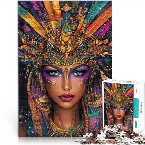 Puzzle für Erwachsene, 1000 Teile Exquisite ägyptische Königin Aus Karton,ab 14 Jahren Lernspiele Heimdekoration Künstlersammlung, Bildende Kunst。Größe:26x38cm/10.2x14.9Zoll Puzzle für Erwachsene, 1000 Teile Exquisite ägyptische Königin Aus Karton,ab 14 Jahren Lernspiele Heimdekoration Künstlersammlung, Bildende Kunst。Größe:26x38cm/10.2x14.9Zoll von LKSDCBOT