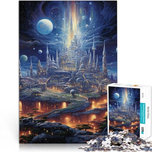 Puzzle für Erwachsene, 1000 Teile Fantasieschloss Aus Karton,ab 14 Jahren Pädagogisches Lernspielzeug Familienspiele Wichtelgeschenke。Größe:38x52cm/14.9x20.4Zoll Puzzle für Erwachsene, 1000 Teile Fantasieschloss Aus Karton,ab 14 Jahren Pädagogisches Lernspielzeug Familienspiele Wichtelgeschenke。Größe:38x52cm/14.9x20.4Zoll von LKSDCBOT