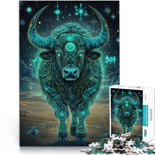 Puzzle für Erwachsene, 1000 Teile Mächtige Kuh Aus Karton,ab 14 Jahren Spiel Wanddekoration Spiele Spielzeug Geschenk。Größe:26x38cm/10.2x14.9Zoll Puzzle für Erwachsene, 1000 Teile Mächtige Kuh Aus Karton,ab 14 Jahren Spiel Wanddekoration Spiele Spielzeug Geschenk。Größe:26x38cm/10.2x14.9Zoll von LKSDCBOT