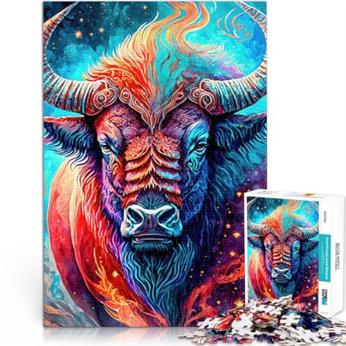 Puzzle für Erwachsene, 1000 Teile Mystischer Neonbison Aus Karton,für Kinder ab 14 Jahren Startseite Lernspiele DIY Spielzeug Geburtstagsgeschenk。Größe:26x38cm/10.2x14.9Zoll Puzzle für Erwachsene, 1000 Teile Mystischer Neonbison Aus Karton,für Kinder ab 14 Jahren Startseite Lernspiele DIY Spielzeug Geburtstagsgeschenk。Größe:26x38cm/10.2x14.9Zoll von LKSDCBOT
