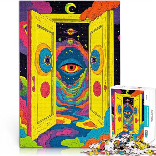 Puzzle für Erwachsene, 1000 Teile Psychedelischer Eingang Aus Holz,Geeignet für Kinder ab 14 Jahren Heimdekorationsspiel Erwachsene und Jugendliche。Größe:50x75cm/19.6x29.5Zoll Puzzle für Erwachsene, 1000 Teile Psychedelischer Eingang Aus Holz,Geeignet für Kinder ab 14 Jahren Heimdekorationsspiel Erwachsene und Jugendliche。Größe:50x75cm/19.6x29.5Zoll von LKSDCBOT