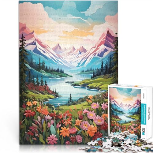 Puzzle für Erwachsene, 1000 Teile Sommerberge Kunst Aus Holz,für und ab 14 Jahren Heimdekoration Geburtstagsgeschenk, Geschenke, Wandkunst。Größe:50x75cm/19.6x29.5Zoll Puzzle für Erwachsene, 1000 Teile Sommerberge Kunst Aus Holz,für und ab 14 Jahren Heimdekoration Geburtstagsgeschenk, Geschenke, Wandkunst。Größe:50x75cm/19.6x29.5Zoll von LKSDCBOT