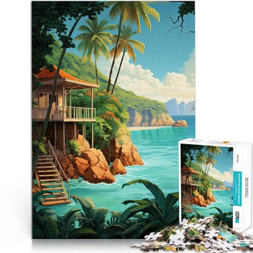 Puzzle für Erwachsene, 1000 Teile Tropische Kurzurlaube Aus Karton,für 14+ Entspannungsspiele Lustiges Geschenk。Größe:26x38cm/10.2x14.9Zoll Puzzle für Erwachsene, 1000 Teile Tropische Kurzurlaube Aus Karton,für 14+ Entspannungsspiele Lustiges Geschenk。Größe:26x38cm/10.2x14.9Zoll von LKSDCBOT