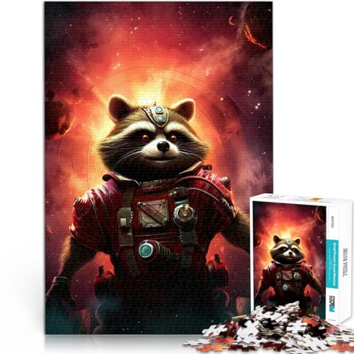 Puzzle für Erwachsene, 1000 Teile Waschbärkunst Aus Holz,für Kinder ab 14 Jahren Heimdekoration Geschenke zum 。Größe:50x75cm/19.6x29.5Zoll Puzzle für Erwachsene, 1000 Teile Waschbärkunst Aus Holz,für Kinder ab 14 Jahren Heimdekoration Geschenke zum 。Größe:50x75cm/19.6x29.5Zoll von LKSDCBOT