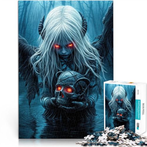 Puzzle für Erwachsene, 2000 Teile Dunkler Engel mit Totenkopf Aus Karton,ab 14 Jahren Denksportaufgabe Es eignet ganze Familie。Größe:70x100cm/27.5x39.3Zoll Puzzle für Erwachsene, 2000 Teile Dunkler Engel mit Totenkopf Aus Karton,ab 14 Jahren Denksportaufgabe Es eignet ganze Familie。Größe:70x100cm/27.5x39.3Zoll von LKSDCBOT