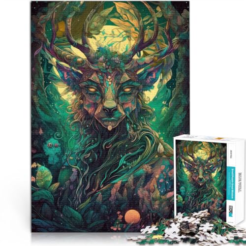 Puzzle für Erwachsene, 2000 Teile Geist des Waldes Aus Karton，ab 14 Jahren Kunstdekoration für Zuhause Angebot als Geschenk für die ganze Familie。Größe：70x100cm/27.5x39.3Zoll von LKSDCBOT