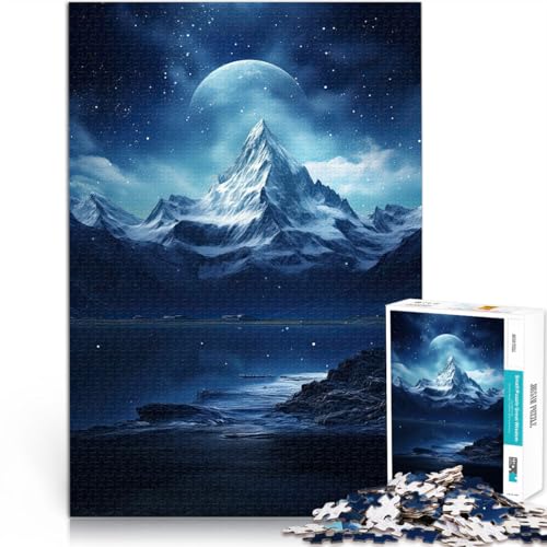 Puzzle für Erwachsene 1000 Teile Berge bei Nacht Aus Holz,für Kinder ab 14 Jahren Lernspiele, Heimdekorationsspiel. Tolles Geschenk zum Spielen。Größe:50x75cm/19.6x29.5Zoll Puzzle für Erwachsene 1000 Teile Berge bei Nacht Aus Holz,für Kinder ab 14 Jahren Lernspiele, Heimdekorationsspiel. Tolles Geschenk zum Spielen。Größe:50x75cm/19.6x29.5Zoll von LKSDCBOT