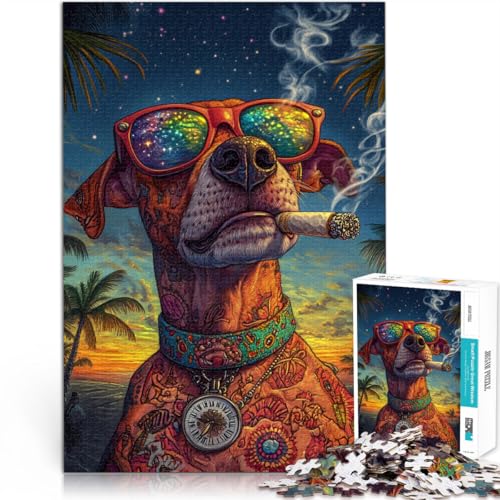 Puzzle für Erwachsene 1000 Teile Bunter Tattoo-Hund Aus Karton,ab 14 Jahren Pädagogisches Lernspielzeug Familienspiele Wichtelgeschenke。Größe:26x38cm/10.2x14.9Zoll Puzzle für Erwachsene 1000 Teile Bunter Tattoo-Hund Aus Karton,ab 14 Jahren Pädagogisches Lernspielzeug Familienspiele Wichtelgeschenke。Größe:26x38cm/10.2x14.9Zoll von LKSDCBOT
