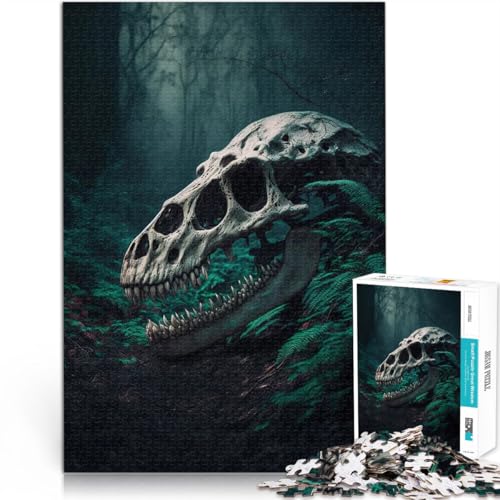 Puzzle für Erwachsene 1000 Teile Dinosaurierschädel Aus Karton,für Kinder ab 14 Jahren Spielzeug Lernspiele Antistress Weihnachtsspiel Geschenke。Größe:26x38cm/10.2x14.9Zoll Puzzle für Erwachsene 1000 Teile Dinosaurierschädel Aus Karton,für Kinder ab 14 Jahren Spielzeug Lernspiele Antistress Weihnachtsspiel Geschenke。Größe:26x38cm/10.2x14.9Zoll von LKSDCBOT