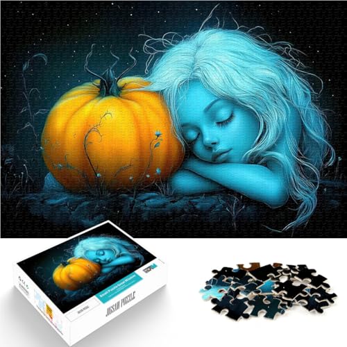 Puzzle für Erwachsene 1000 Teile Dornröschen mit Kürbis Aus Karton，für 14+ Lernspiel Spiele Spielzeug Geschenk。Größe：26x38cm/10.2x14.9Zoll von LKSDCBOT