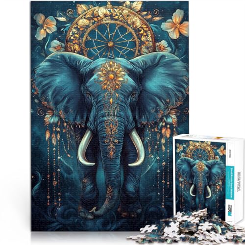 Puzzle für Erwachsene 1000 Teile Dschungel-Zauberelefant Aus Holz,ab 14 Jahren Spielspielzeug Weihnachtsgeburtstagsgeschenk。Größe:50x75cm/19.6x29.5Zoll Puzzle für Erwachsene 1000 Teile Dschungel-Zauberelefant Aus Holz,ab 14 Jahren Spielspielzeug Weihnachtsgeburtstagsgeschenk。Größe:50x75cm/19.6x29.5Zoll von LKSDCBOT