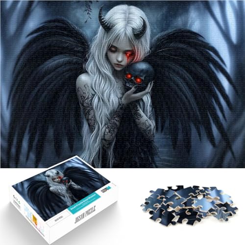 Puzzle für Erwachsene 1000 Teile Dunkler Engel mit Totenkopf~ Aus Karton,Geeignet für Personen ab 14 Jahren Quizspiel ganze Familie eignet。Größe:26x38cm Puzzle für Erwachsene 1000 Teile Dunkler Engel mit Totenkopf~ Aus Karton,Geeignet für Personen ab 14 Jahren Quizspiel ganze Familie eignet。Größe:26x38cm von LKSDCBOT