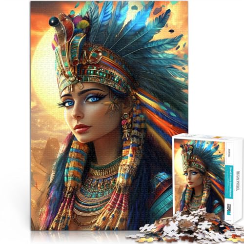 Puzzle für Erwachsene 1000 Teile Exquisite ägyptische Königin Aus Holz,ab 14 Jahren Spielzeug-Intellektuelles Spiel Tolles Geschenk zum Spielen。Größe:50x75cm/19.6x29.5Zoll Puzzle für Erwachsene 1000 Teile Exquisite ägyptische Königin Aus Holz,ab 14 Jahren Spielzeug-Intellektuelles Spiel Tolles Geschenk zum Spielen。Größe:50x75cm/19.6x29.5Zoll von LKSDCBOT