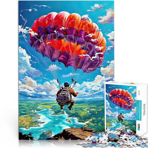 Puzzle für Erwachsene 1000 Teile Fallschirmspringen über Amazonien Aus Karton,für und ab 14 Jahren Für Paare geeignet Lernen pädagogisches Geschenk。Größe:26x38cm/10.2x14.9Zoll Puzzle für Erwachsene 1000 Teile Fallschirmspringen über Amazonien Aus Karton,für und ab 14 Jahren Für Paare geeignet Lernen pädagogisches Geschenk。Größe:26x38cm/10.2x14.9Zoll von LKSDCBOT