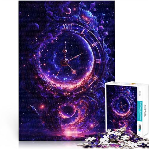 Puzzle für Erwachsene 1000 Teile Fantasie Uhr Raum Galaxie Aus Karton,ab 14 Jahren Spiel Wanddekoration Spiele Spielzeug Geschenk。Größe:26x38cm/10.2x14.9Zoll Puzzle für Erwachsene 1000 Teile Fantasie Uhr Raum Galaxie Aus Karton,ab 14 Jahren Spiel Wanddekoration Spiele Spielzeug Geschenk。Größe:26x38cm/10.2x14.9Zoll von LKSDCBOT