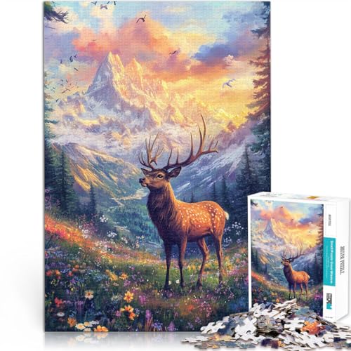 Puzzle für Erwachsene 1000 Teile Hirsch mit Blumen ~ Aus Karton,ab 14 Jahren Jedes Stück ist EIN Unikat – Lustiges und herausforderndes Spiel für die ganze Familie Geburtstagsgeschenk。 Puzzle für Erwachsene 1000 Teile Hirsch mit Blumen ~ Aus Karton,ab 14 Jahren Jedes Stück ist EIN Unikat – Lustiges und herausforderndes Spiel für die ganze Familie Geburtstagsgeschenk。 von LKSDCBOT