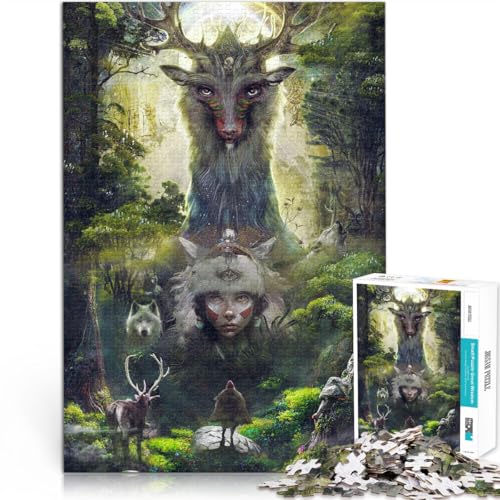 Puzzle für Erwachsene 1000 Teile Im Wald der Götter Aus Karton,Geeignet für Personen ab 14 Jahren Spielzeug-Intellektuelles Spiel Interessante Geschenke zur Stressreduzierung。Größe:26x38cm Puzzle für Erwachsene 1000 Teile Im Wald der Götter Aus Karton,Geeignet für Personen ab 14 Jahren Spielzeug-Intellektuelles Spiel Interessante Geschenke zur Stressreduzierung。Größe:26x38cm von LKSDCBOT