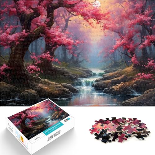 Puzzle für Erwachsene 1000 Teile Kirschblütenwasserfall Aus Holz,für und ab 14 Jahren Intellektuelles Spiel Geschenkideen。Größe:50x75cm/19.6x29.5Zoll Puzzle für Erwachsene 1000 Teile Kirschblütenwasserfall Aus Holz,für und ab 14 Jahren Intellektuelles Spiel Geschenkideen。Größe:50x75cm/19.6x29.5Zoll von LKSDCBOT