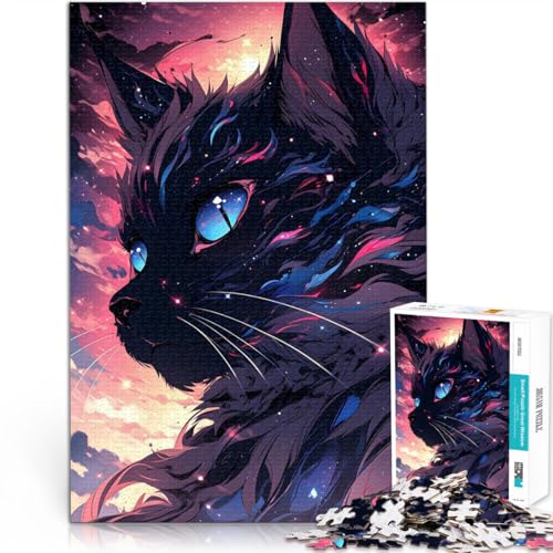 Puzzle für Erwachsene 1000 Teile Kosmische Weltraumkatze Aus Karton,Geeignet für Kinder ab 14 Jahren Quizspiel Weihnachtsgeburtstagsgeschenk。Größe:26x38cm/10.2x14.9Zoll Puzzle für Erwachsene 1000 Teile Kosmische Weltraumkatze Aus Karton,Geeignet für Kinder ab 14 Jahren Quizspiel Weihnachtsgeburtstagsgeschenk。Größe:26x38cm/10.2x14.9Zoll von LKSDCBOT