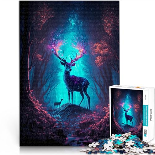 Puzzle für Erwachsene 1000 Teile Lumi Hirsch Aus Karton,ab 14 Jahren Heimdekoration Geeignet 。Größe:38x52cm/14.9x20.4Zoll Puzzle für Erwachsene 1000 Teile Lumi Hirsch Aus Karton,ab 14 Jahren Heimdekoration Geeignet 。Größe:38x52cm/14.9x20.4Zoll von LKSDCBOT