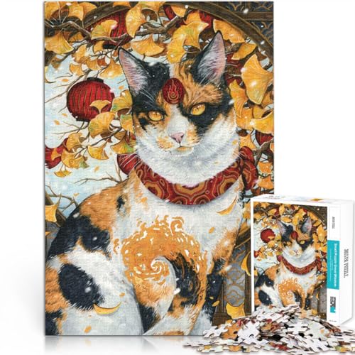 Puzzle für Erwachsene 1000 Teile Magische Katze Aus Karton，Geeignet für Kinder ab 14 Jahren Stressabbau Geschenkspielzeug。Größe：26x38cm/10.2x14.9Zoll von LKSDCBOT