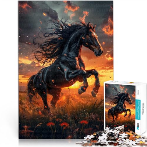 Puzzle für Erwachsene 1000 Teile Pferdelandschaft Aus Holz,ab 14 Jahren Lernspiel Einzigartige Geburtstags Größe:50x75cm/19.6x29.5Zoll Puzzle für Erwachsene 1000 Teile Pferdelandschaft Aus Holz,ab 14 Jahren Lernspiel Einzigartige Geburtstags Größe:50x75cm/19.6x29.5Zoll von LKSDCBOT