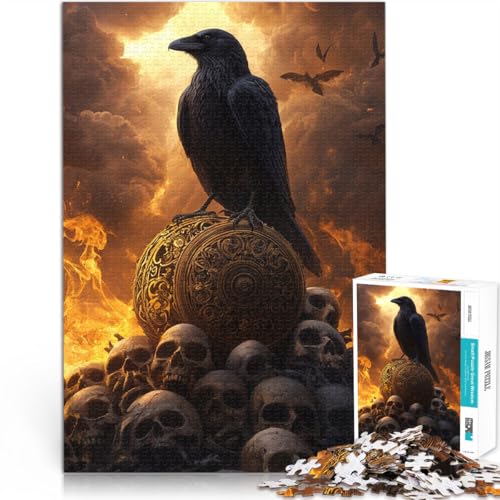 Puzzle für Erwachsene 1000 Teile Prophezeiung des mystischen Raben Aus Karton，Geeignet für Kinder ab 14 Jahren Spielzeug Geburtstagsgeschenk。Größe：26x38cm/10.2x14.9Zoll von LKSDCBOT