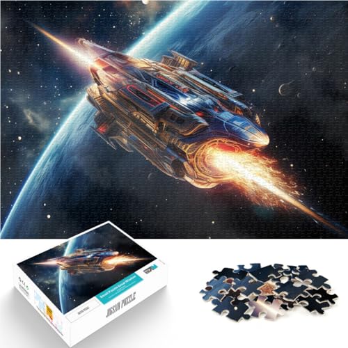 Puzzle für Erwachsene 1000 Teile Raumschiff Aus Karton,für Kinder ab 14 Jahren Familienspaß Geschenke zum 。Größe:38x52cm/14.9x20.4Zoll Puzzle für Erwachsene 1000 Teile Raumschiff Aus Karton,für Kinder ab 14 Jahren Familienspaß Geschenke zum 。Größe:38x52cm/14.9x20.4Zoll von LKSDCBOT
