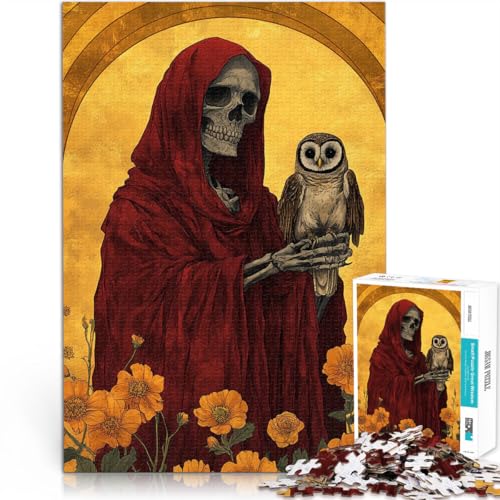 Puzzle für Erwachsene 1000 Teile Santa Muerte mit Eule Aus Karton,Geeignet für Personen ab 14 Jahren Trainieren Sie Ihr Gehirn und Ihre Hände Weihnachtsgeburtstagsgeschenk。Größe:26x38cm Puzzle für Erwachsene 1000 Teile Santa Muerte mit Eule Aus Karton,Geeignet für Personen ab 14 Jahren Trainieren Sie Ihr Gehirn und Ihre Hände Weihnachtsgeburtstagsgeschenk。Größe:26x38cm von LKSDCBOT