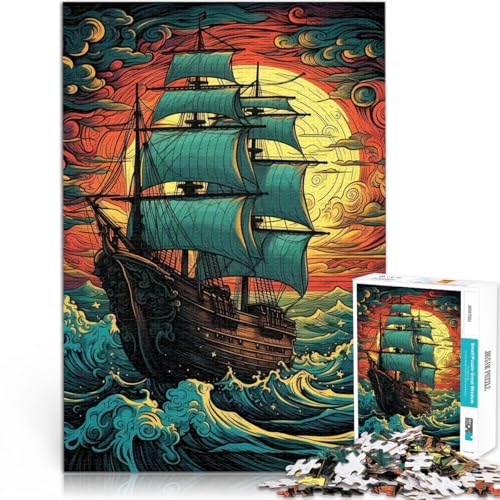 Puzzle für Erwachsene 1000 Teile Segeln in den Sonnenuntergang~ Aus Karton,für 14+ Lernspielzeug Spiele Spielzeug Geschenk。Größe:26x38cm/10.2x14.9Zoll Puzzle für Erwachsene 1000 Teile Segeln in den Sonnenuntergang~ Aus Karton,für 14+ Lernspielzeug Spiele Spielzeug Geschenk。Größe:26x38cm/10.2x14.9Zoll von LKSDCBOT