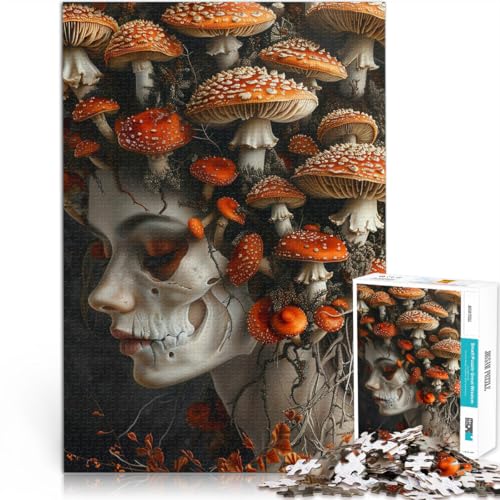 Puzzle für Erwachsene 1000 Teile Skelett Frau Pilze Aus Holz,ab 14 Jahren Lernspielzeug-Herausforderung Angebot als Geschenk für die ganze Familie。Größe:50x75cm/19.6x29.5Zoll Puzzle für Erwachsene 1000 Teile Skelett Frau Pilze Aus Holz,ab 14 Jahren Lernspielzeug-Herausforderung Angebot als Geschenk für die ganze Familie。Größe:50x75cm/19.6x29.5Zoll von LKSDCBOT