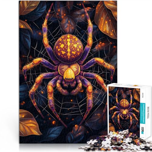 Puzzle für Erwachsene 1000 Teile Spinne Aus Karton，für 14+ Spielzeug-Wanddekoration Spiele Spielzeug Geschenk。Größe：26x38cm/10.2x14.9Zoll von LKSDCBOT