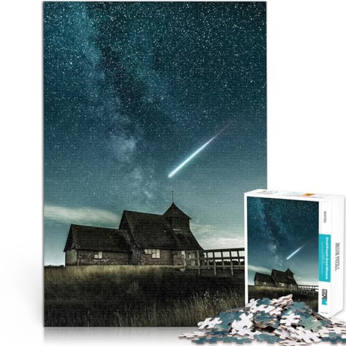 Puzzle für Erwachsene 1000 Teile Sternschnuppe am Nachthimmel Aus Holz,für 14+ Für Familienspaß und Spieleabende Geschenkspielzeug。Größe:50x75cm/19.6x29.5Zoll Puzzle für Erwachsene 1000 Teile Sternschnuppe am Nachthimmel Aus Holz,für 14+ Für Familienspaß und Spieleabende Geschenkspielzeug。Größe:50x75cm/19.6x29.5Zoll von LKSDCBOT