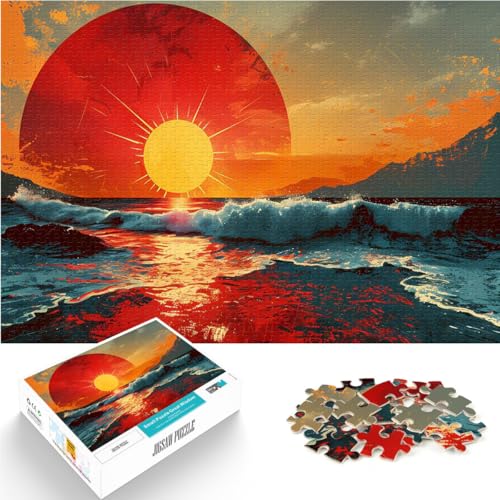 Puzzle für Erwachsene 1000 Teile Vintage-Sonnenaufgangsplakat Aus Karton,Geeignet für Kinder ab 14 Jahren DIY-Spielzeug Geburtstagsgeschenk, Geschenke, Wandkunst。Größe:26x38cm/10.2x14.9Zoll Puzzle für Erwachsene 1000 Teile Vintage-Sonnenaufgangsplakat Aus Karton,Geeignet für Kinder ab 14 Jahren DIY-Spielzeug Geburtstagsgeschenk, Geschenke, Wandkunst。Größe:26x38cm/10.2x14.9Zoll von LKSDCBOT
