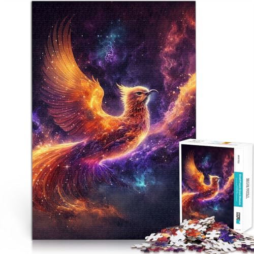 Puzzle für Erwachsene 1000 Teile Vogel Phönix Aus Karton，für 14+ Spielzeug Geburtstagsgeschenk。Größe：26x38cm/10.2x14.9Zoll von LKSDCBOT