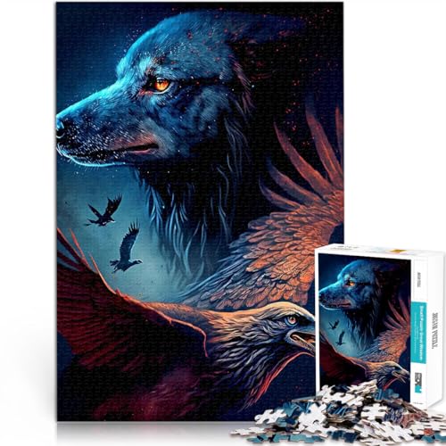Puzzle für Erwachsene 1000 Teile Wolf und Adler Aus Holz,Geeignet für Personen ab 14 Jahren Spielspielzeug Erwachsene und Jugendliche。Größe:50x75cm Puzzle für Erwachsene 1000 Teile Wolf und Adler Aus Holz,Geeignet für Personen ab 14 Jahren Spielspielzeug Erwachsene und Jugendliche。Größe:50x75cm von LKSDCBOT