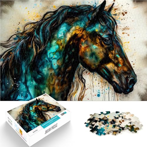 Puzzle für Erwachsene 2000 Teile Buntes Pferd Aus Karton,Geeignet für Kinder ab 14 Jahren Für Familienspaß Weihnachtsspiel Geschenke。Größe:70x100cm/27.5x39.3Zoll Puzzle für Erwachsene 2000 Teile Buntes Pferd Aus Karton,Geeignet für Kinder ab 14 Jahren Für Familienspaß Weihnachtsspiel Geschenke。Größe:70x100cm/27.5x39.3Zoll von LKSDCBOT